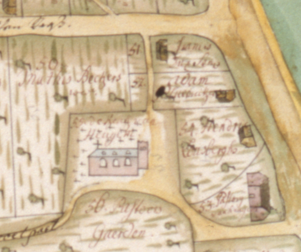 De kerk van Heugem in 1757